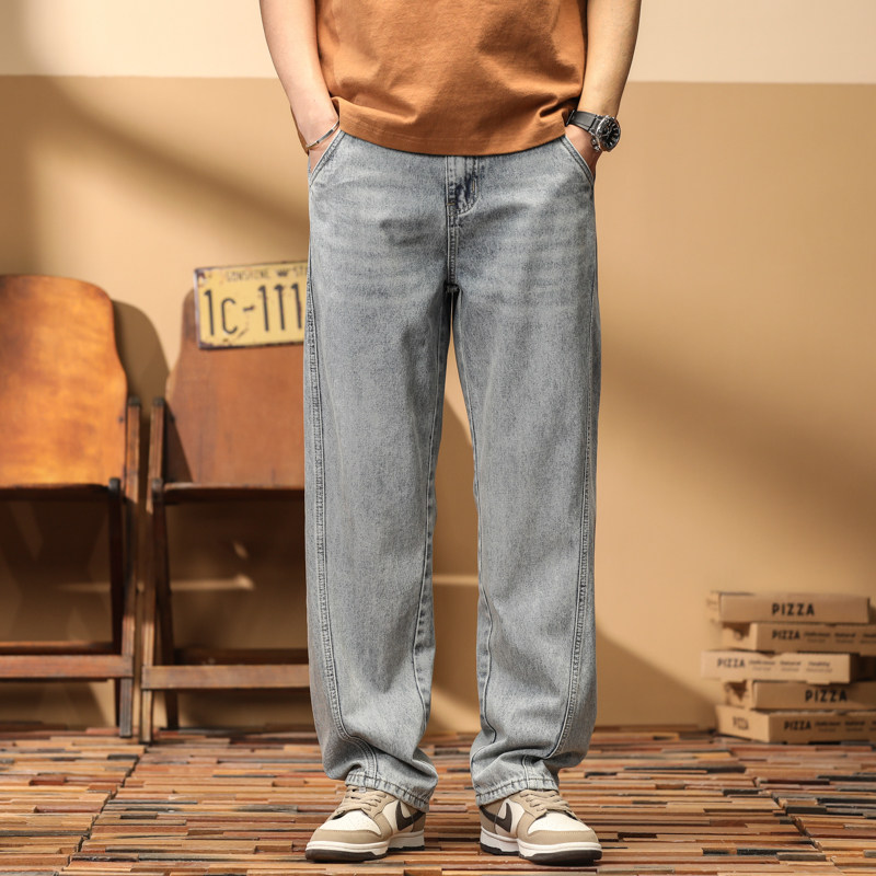 AUGF宽松直筒日系复古潮牌百搭