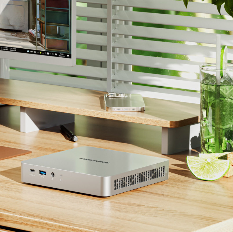 minisforum迷你主机th80薄款11代酷睿企业家用办公电脑i7-11800h