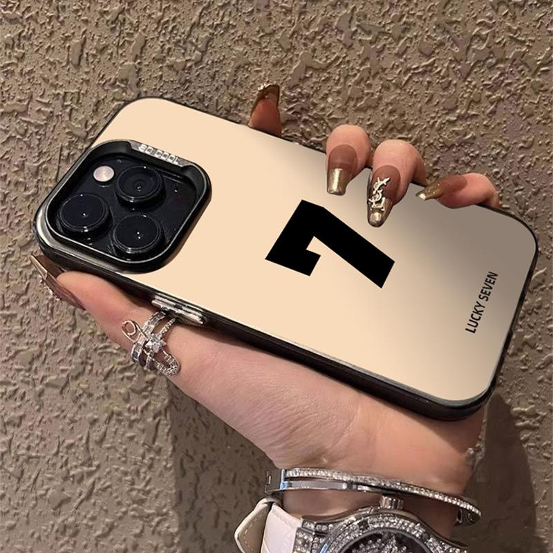 适用苹果15promax手机壳幸运数字iphone14plus保护套个性创意13pm潮男高级感12女11pro时尚xs磨砂超火xr外壳x