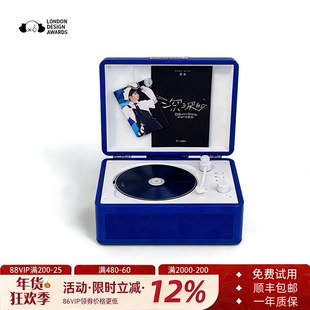 橙迪D200CD机复古音乐专辑播放器蓝牙音箱音响光碟唱片机生日礼物