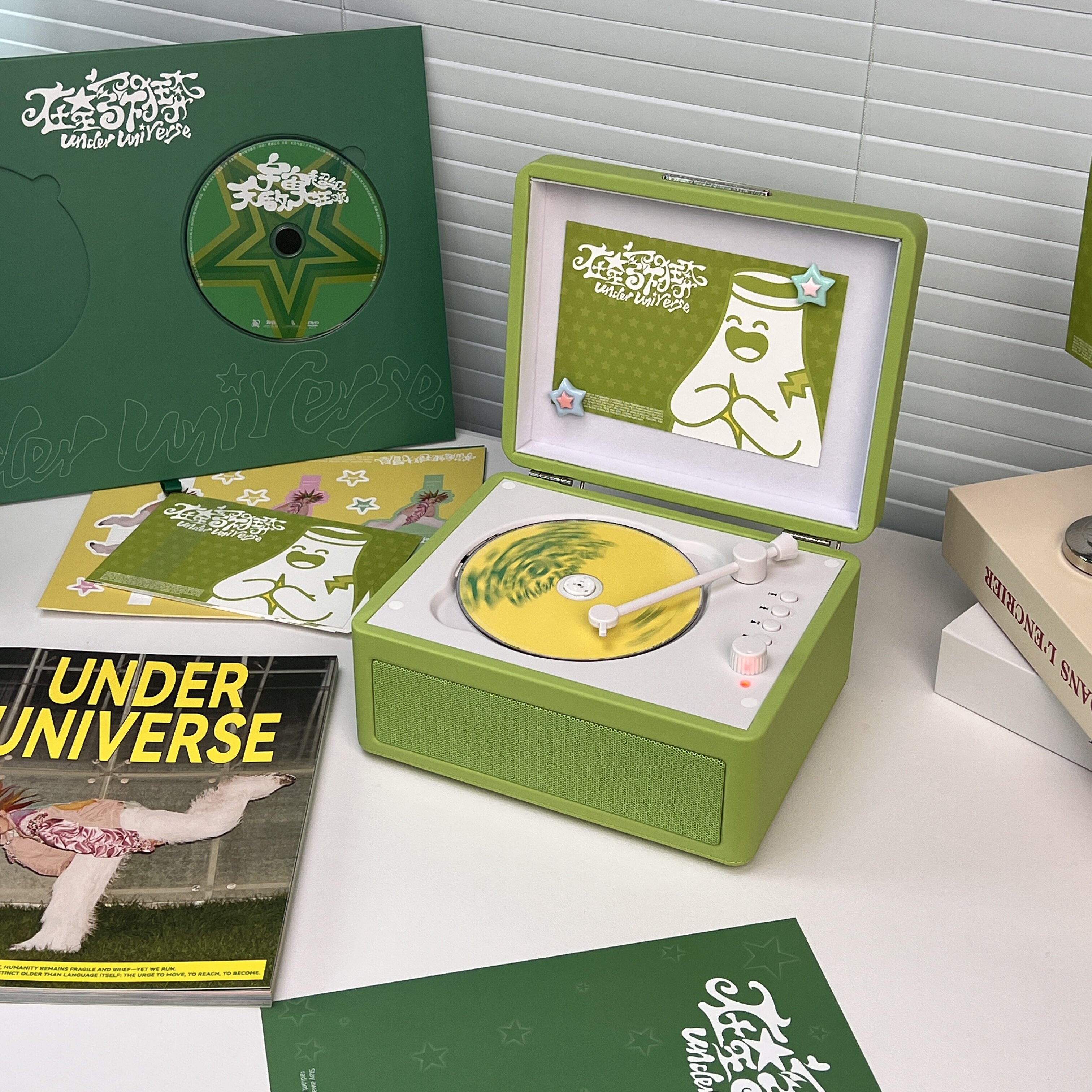 橙迪D200牛油果绿CD机发烧级专辑音乐播放器便携音响光盘碟唱片机