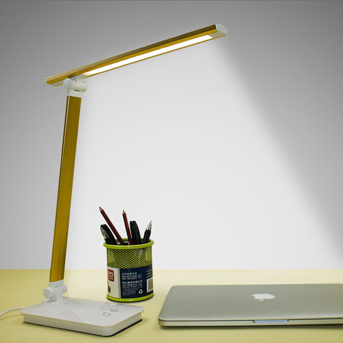 台灯USB充电led礼品学生宿舍学习护眼阅读折叠铝材护眼灯工厂批发