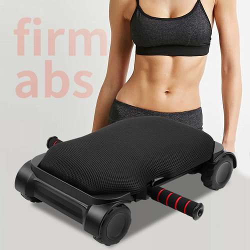 里维四轮健腹轮自动回弹男女卷腹轮健身器材神器运动家用练腹肌轮