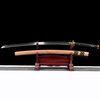 龙泉市刀剑手工锻打T10烧刃日式指挥刀Katana冷兵器硬宝剑未开刃