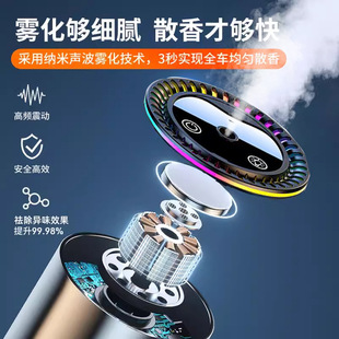 新款车载香薰汽车香水散发器持久留香车用香水高级感香薰机跨境