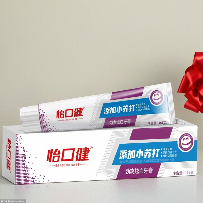 怡口健小苏打祛渍亮白牙膏烟渍牙渍牙黄牙垢牙齿口腔清洁口气清新