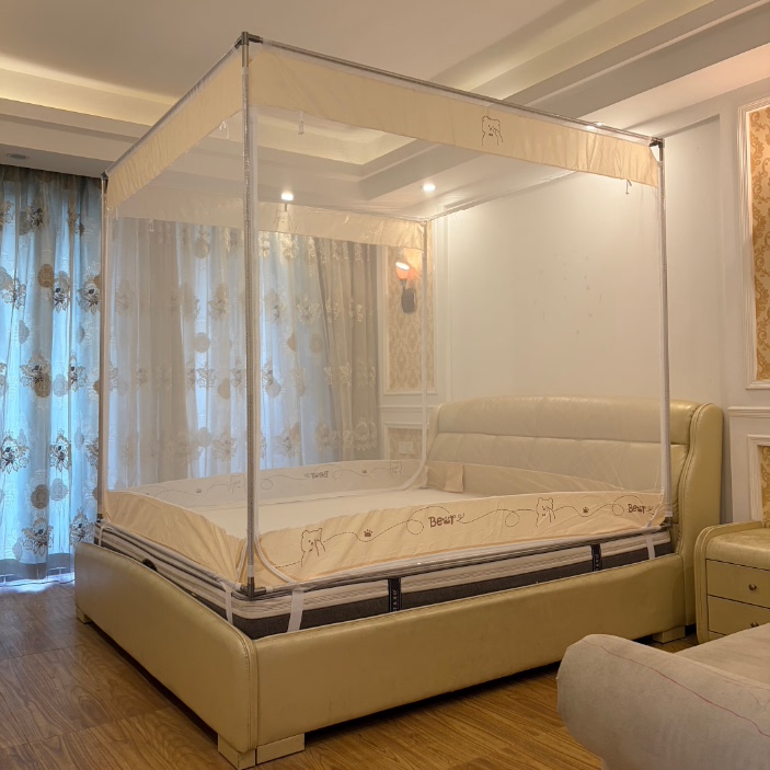 防摔拉链蚊帐不锈钢管支架加粗