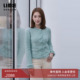 毛衫 LIME莱茵法式 设计感长袖 天蓝色秋冬新款 优雅小香风针织开衫