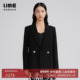 西装 LIME莱茵年早春黑色法式 职业通勤气质高级感高端外套时尚