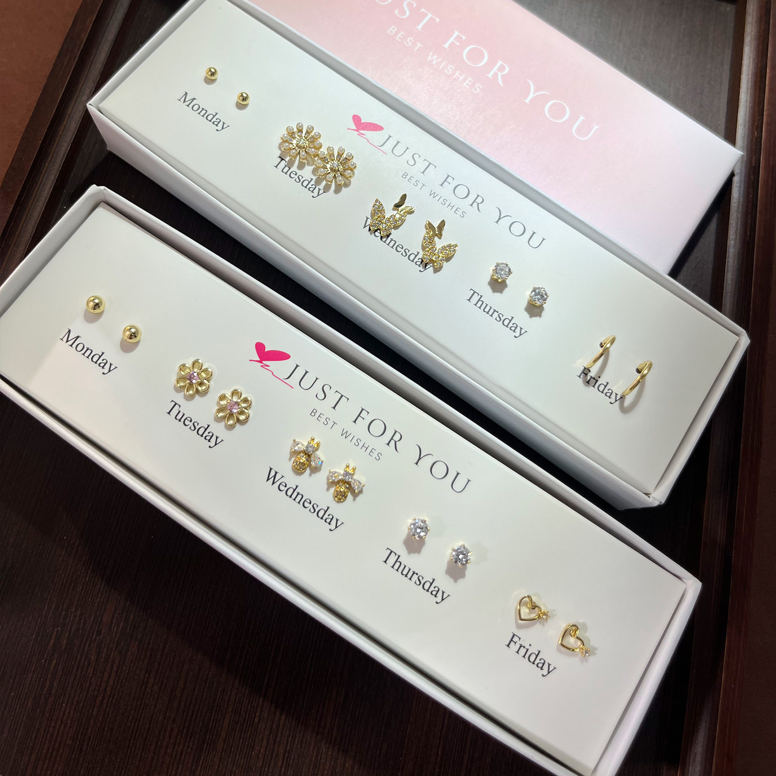 新一周星期套盒装心形花