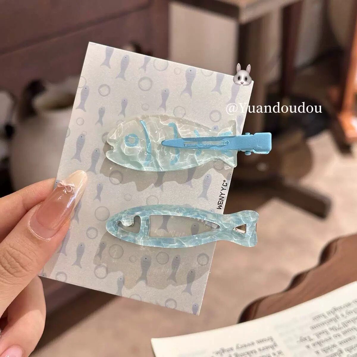 新款可爱小红书同清新鱼