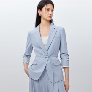 【大师系列西装2.0】LILY2026春新款收腰西服外套女126140C2116