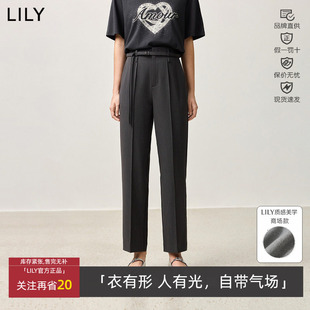 休闲裤 商务职业通勤九分直筒裤 女125140C5513 经典 LILY春新款
