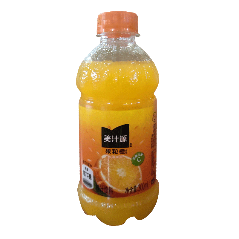 【U先试用】美汁源果粒橙迷你小瓶装 300ml*12瓶 果粒橙果汁饮料