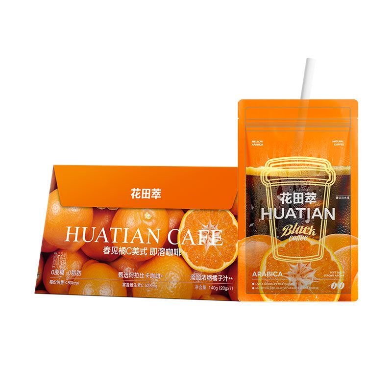 【U先试用】花田萃袋装咖啡 20gx7杯 橙C美式