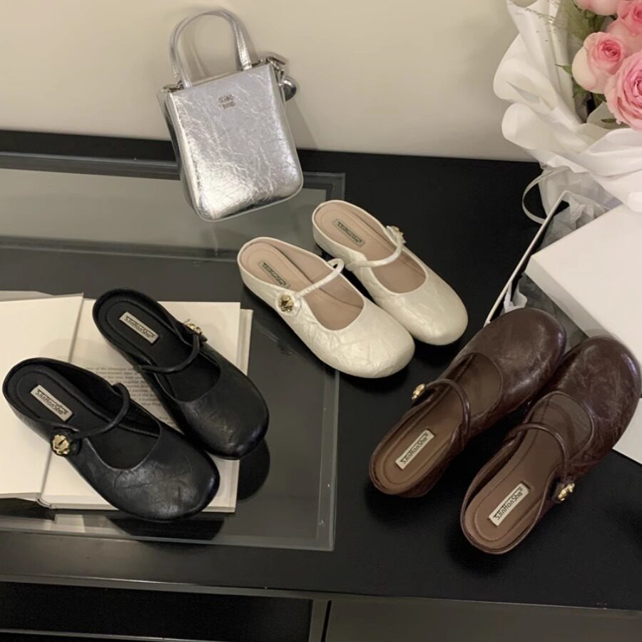 法式高级感内增高包头半