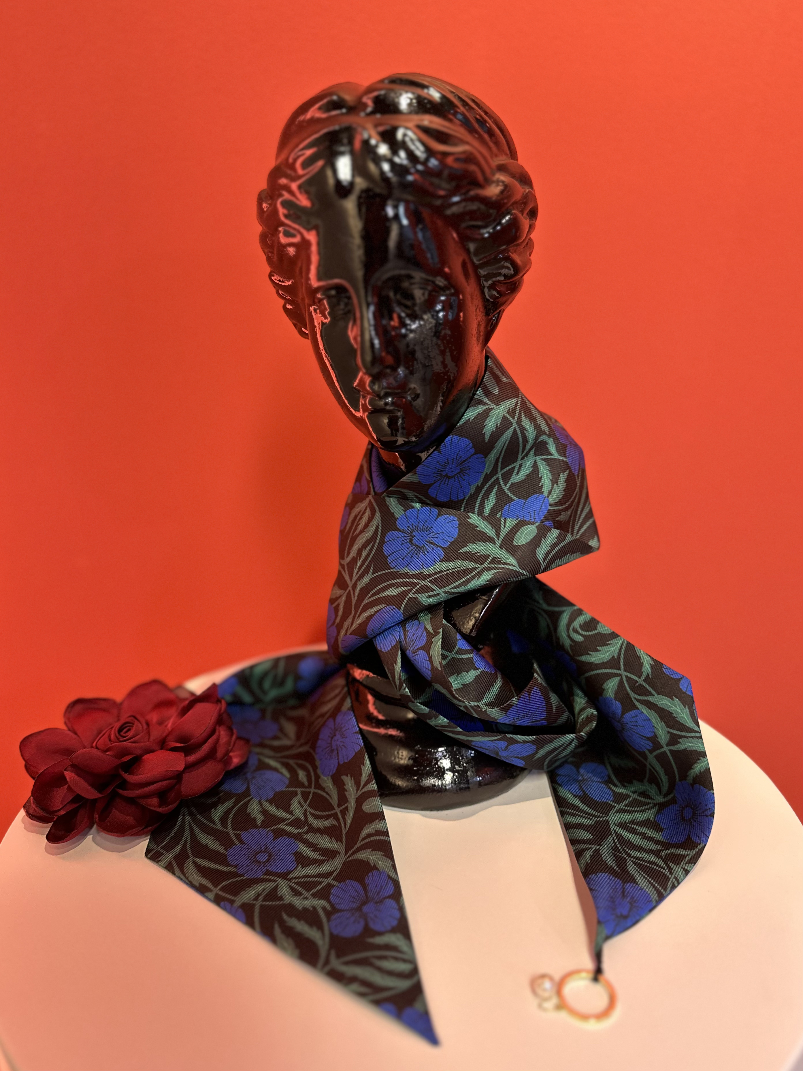 装饰丝巾丝巾印花复古女士春夏