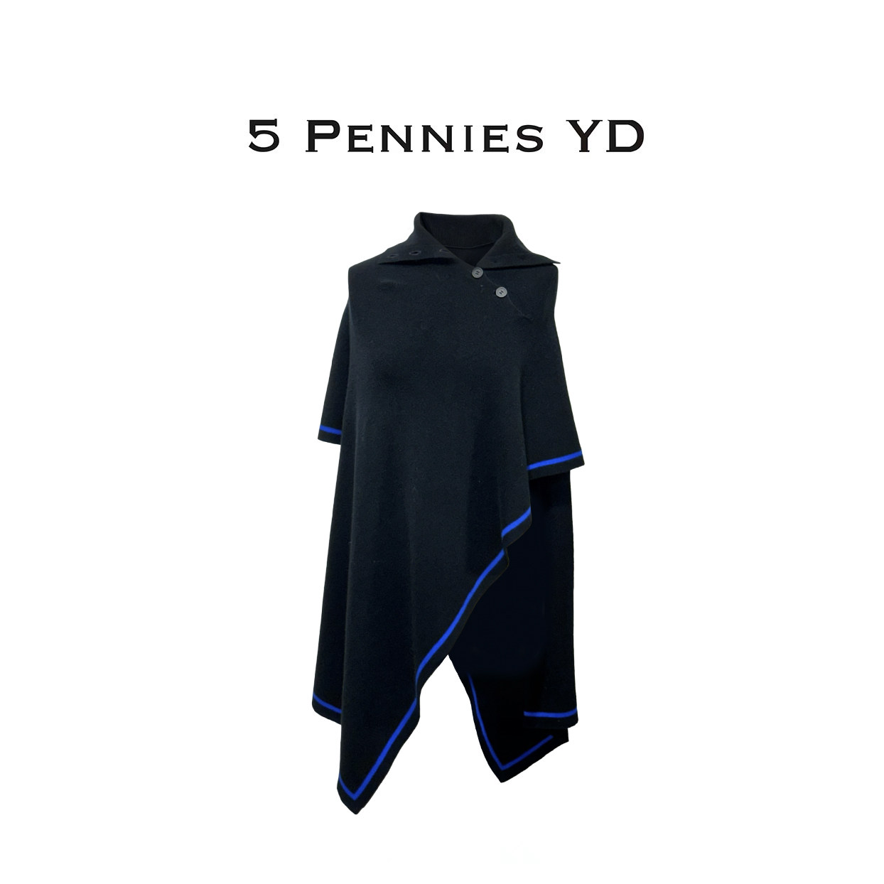 5 PENNIES YD设计师款原创 秋季氛围感斜襟披肩A6W0801269L