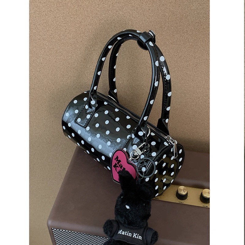 「银角大王」敲可爱的波点包！手提斜挎包