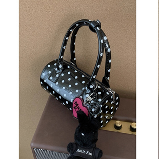 「银角大王」敲可爱的波点包！手提斜挎包