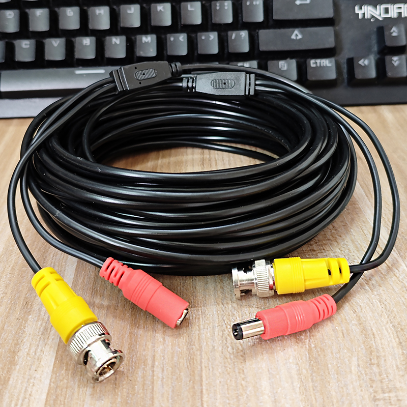 模拟监控线同轴高清摄像头视频线电源一体BNC/DC二合一加粗连接线