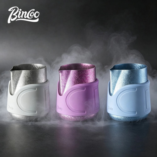 Bincoo纯钛无柄联名刻度拉花杯