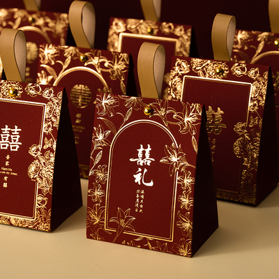 喜糖盒中式婚礼伴手礼盒结婚糖盒