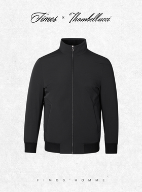 冬季男士新款老钱通勤风立领商务羽绒夹克 HW78