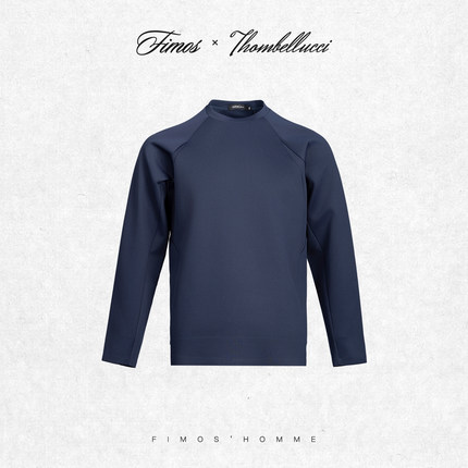 【NUBORN柔感】秋冬空气层插肩袖男款长袖T恤极简风保暖透气HT34