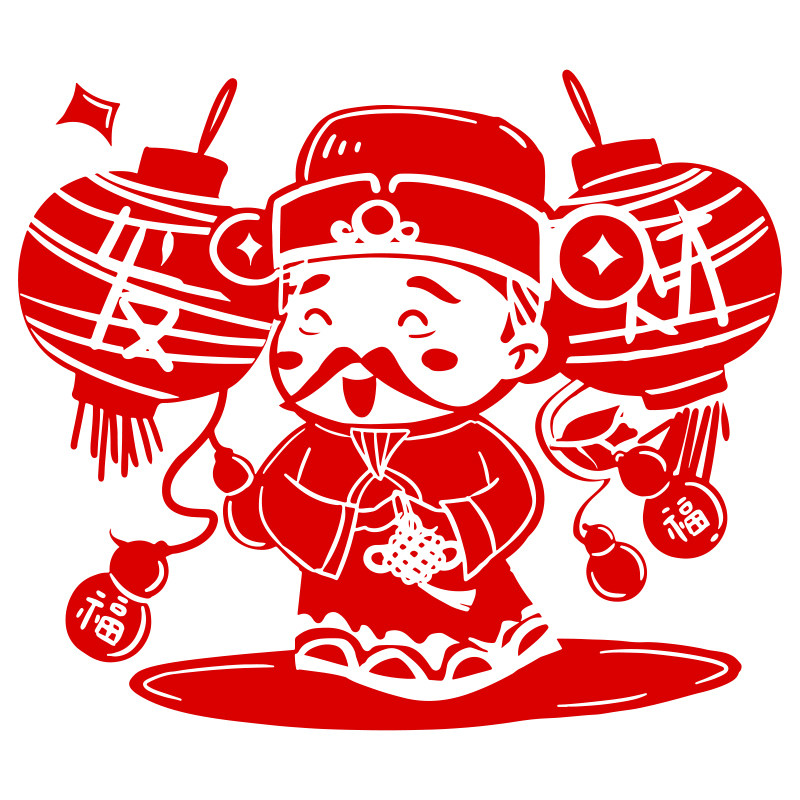 财神印章卡通财神印2025年财神印章景区印章光敏印章招财印章定制