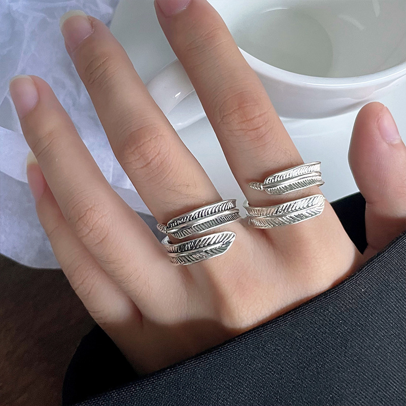 岚芷新款欧美时尚羽毛泰银饰品