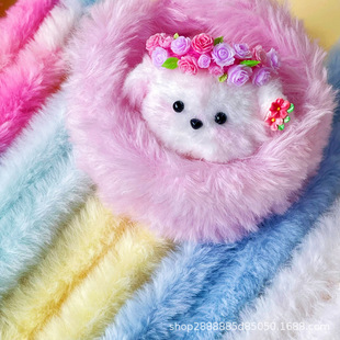 兔毛扭扭棒20mm粗1米长仿皮草扭棒DIY小狗小熊毛条手工超密兔毛