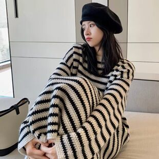 26秋冬新款山羊绒衫女中长款过膝长裙毛衣加厚宽松针织打底衫