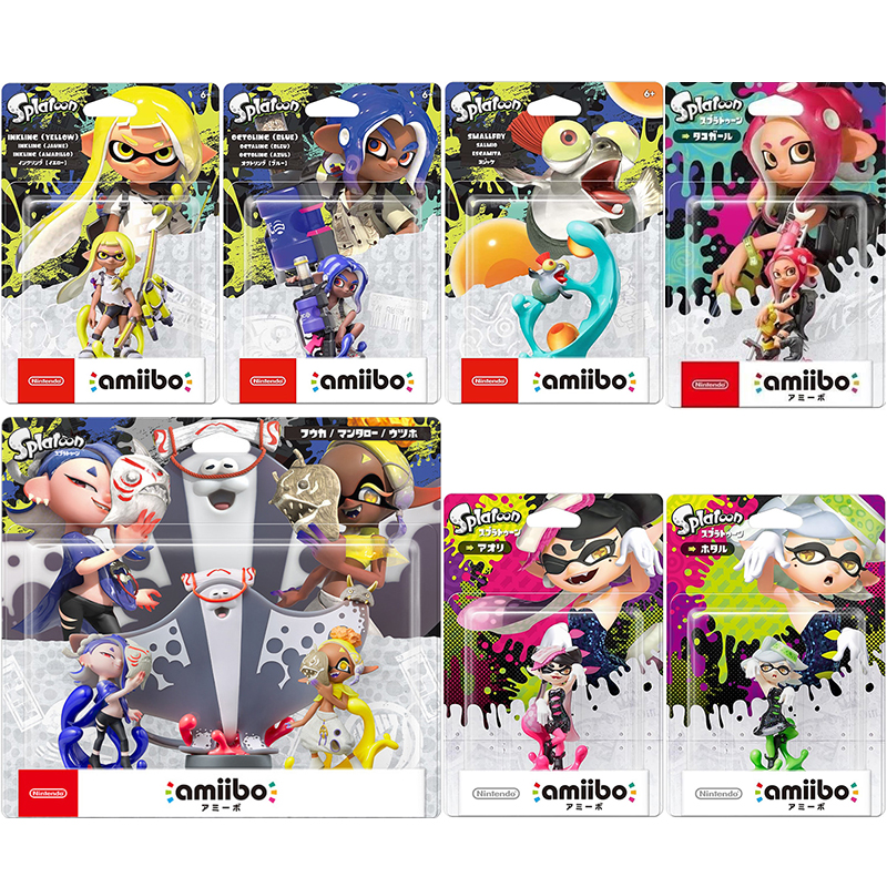 NS任天堂Switch斯普拉遁3喷射战士amiibo Splatoon男孩女孩章鱼-封面