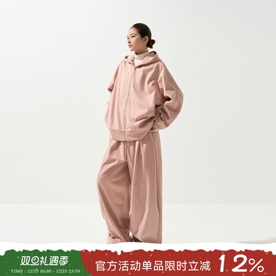 吴童童加厚连帽长袖卫衣外套