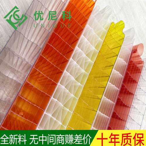 阳光板插接板 透明幕墙装饰 40mm 聚碳酸酯 采光pc插接板