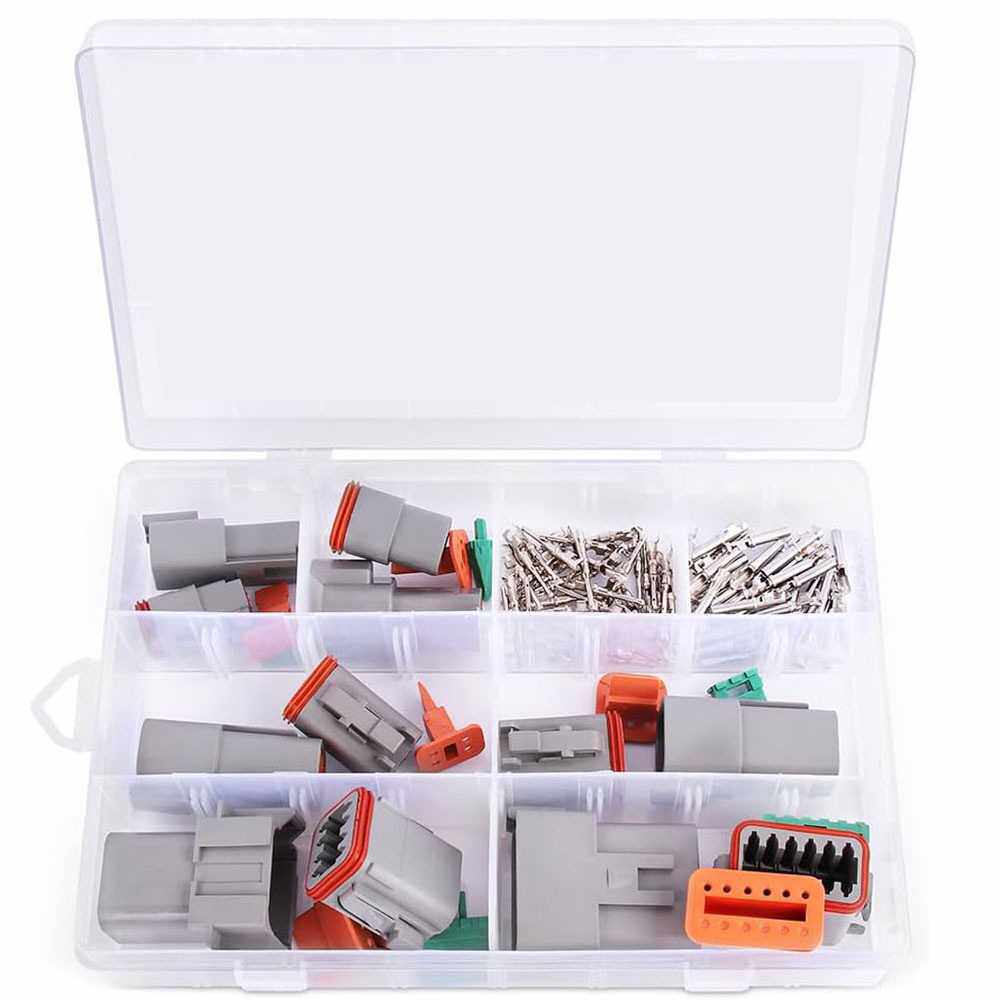 94PCS盒装 DT2-12孔 防水汽车连接器/公母防水线束接插件