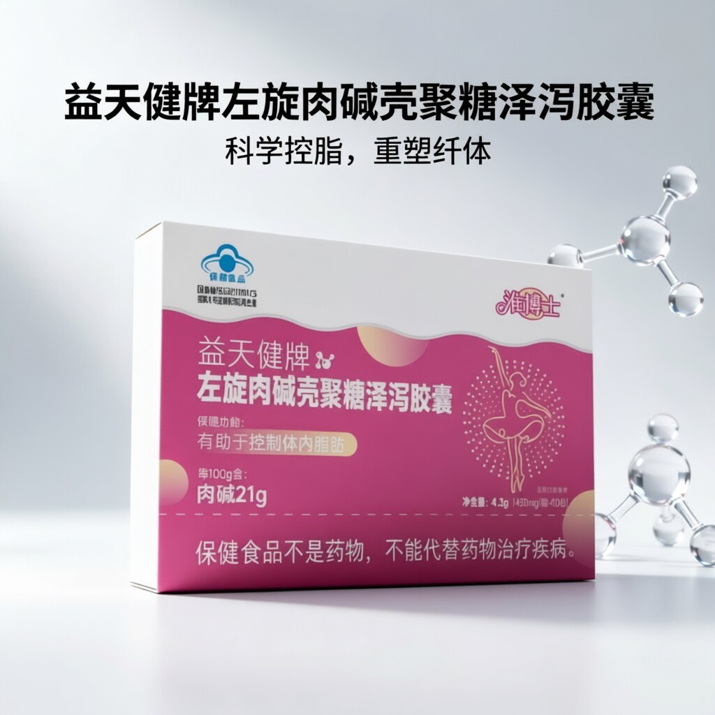 左旋肉碱壳聚糖泽泻胶囊30粒肚子大肥胖手粗腿减重产后发福脂肪多