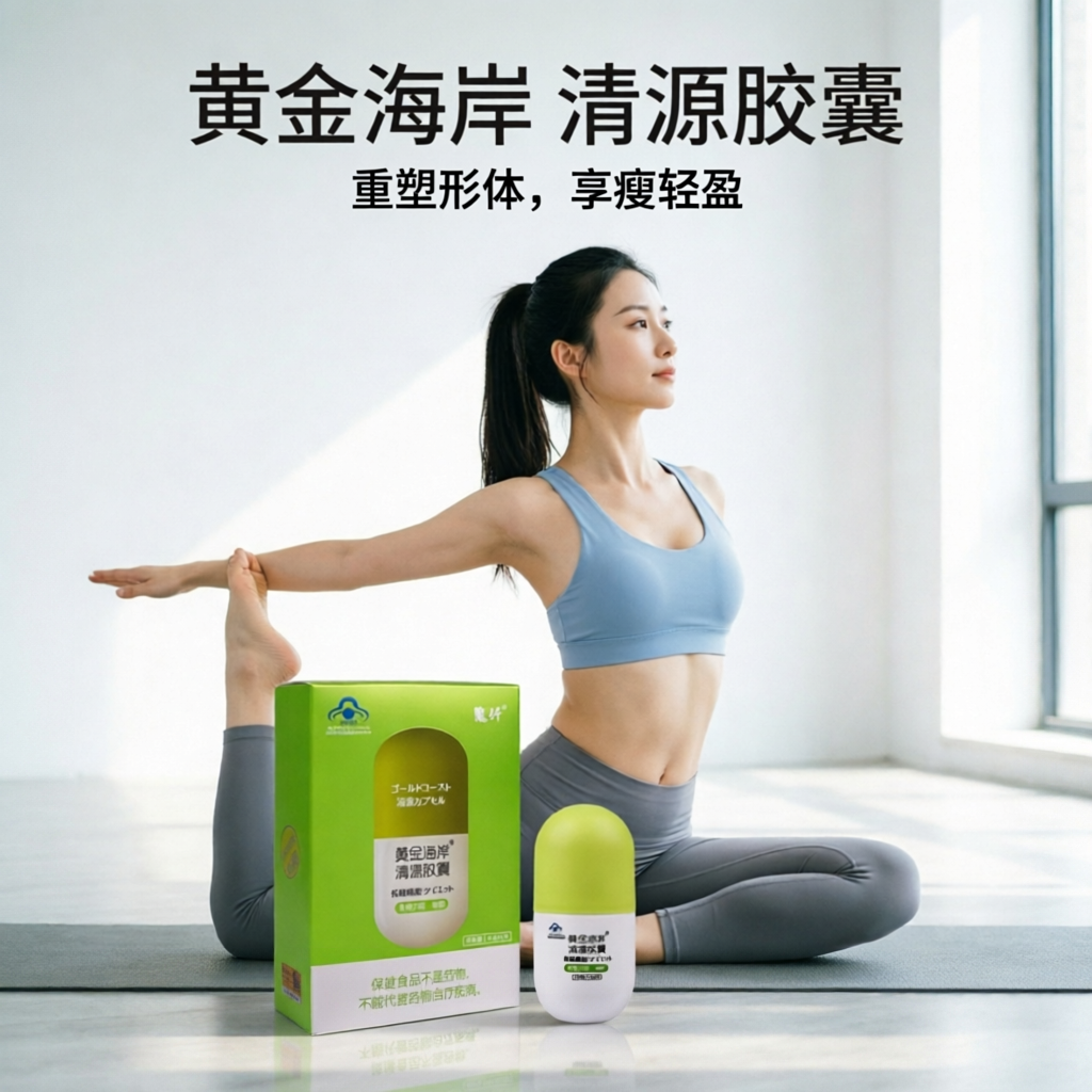 享瘦燃脂掉秤快黄金海岸清源胶囊30粒中年发福胖人饱腹不运动口渴