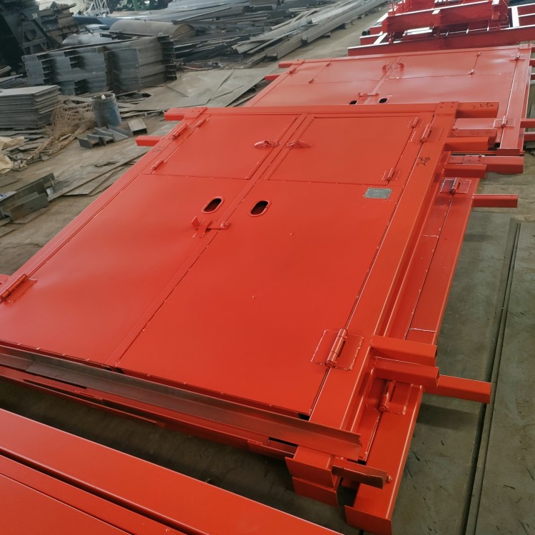 多规格单扇双扇矿用门红外感应气动无压风门防火防水两用栅栏门