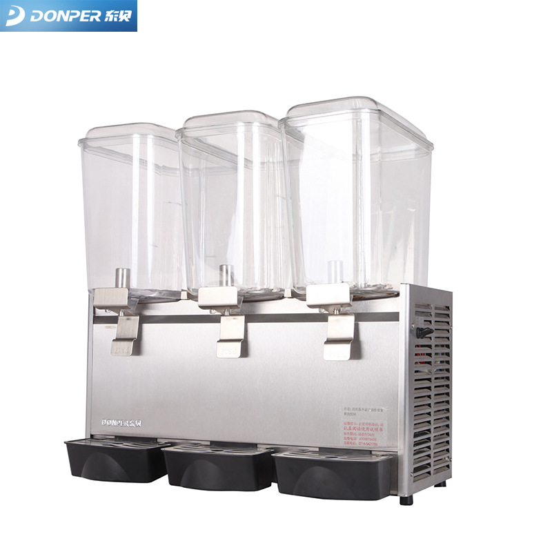 东贝18升冷热饮机商用三缸饮料机冷热全自动奶茶果汁机LRP18X3-W
