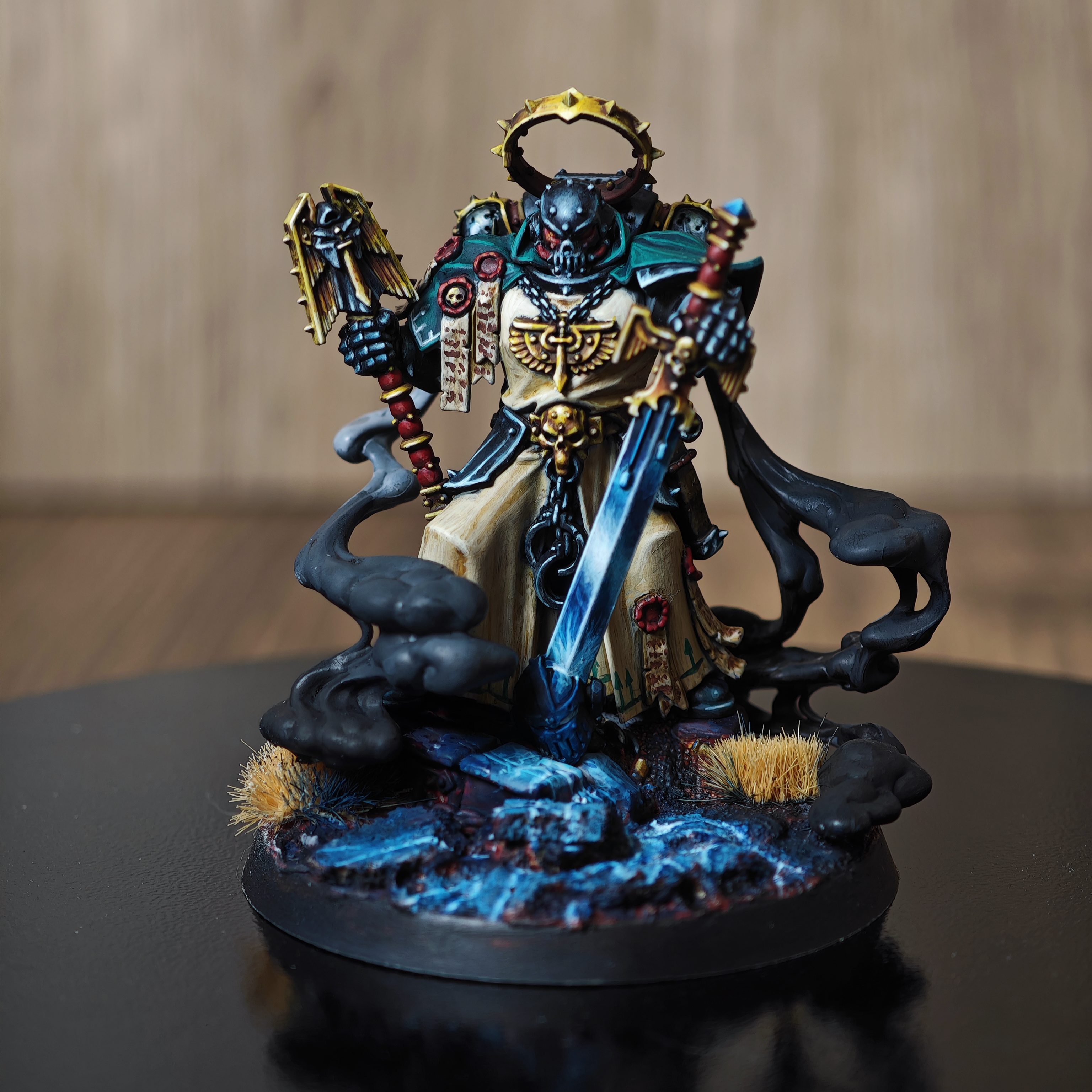 GW战锤40K黑暗天使审讯牧师阿兹莫代涂装成品HQ模型PSM精涂NMM