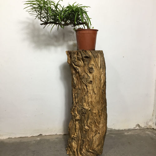 青墨风化木枯木根艺实木树根花架