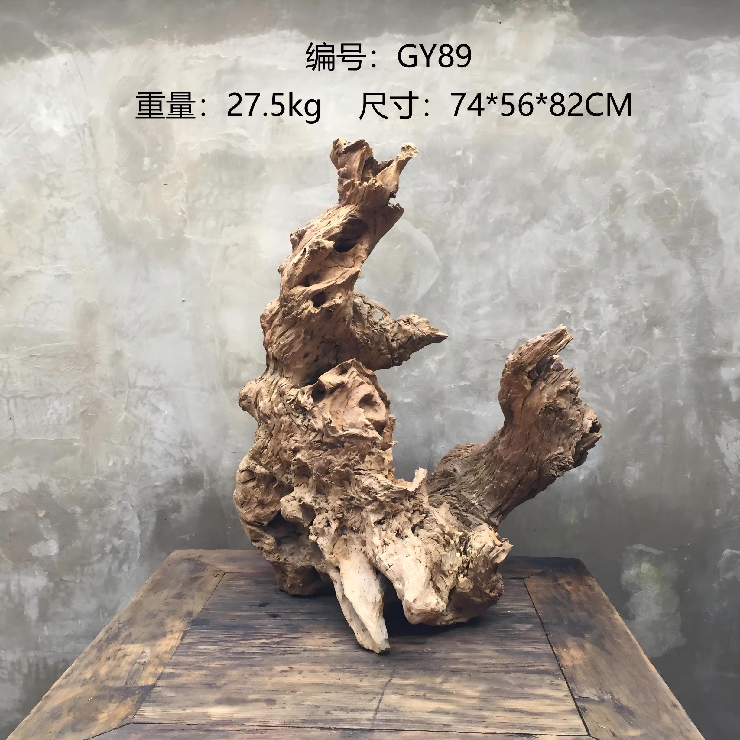 天然树根老树桩风化实木造景摆件