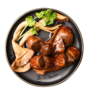 陆彬记潮州狮头鹅卤水鹅胗鹅肠卤味熟食鹅内脏潮汕特色美食鹅肝心