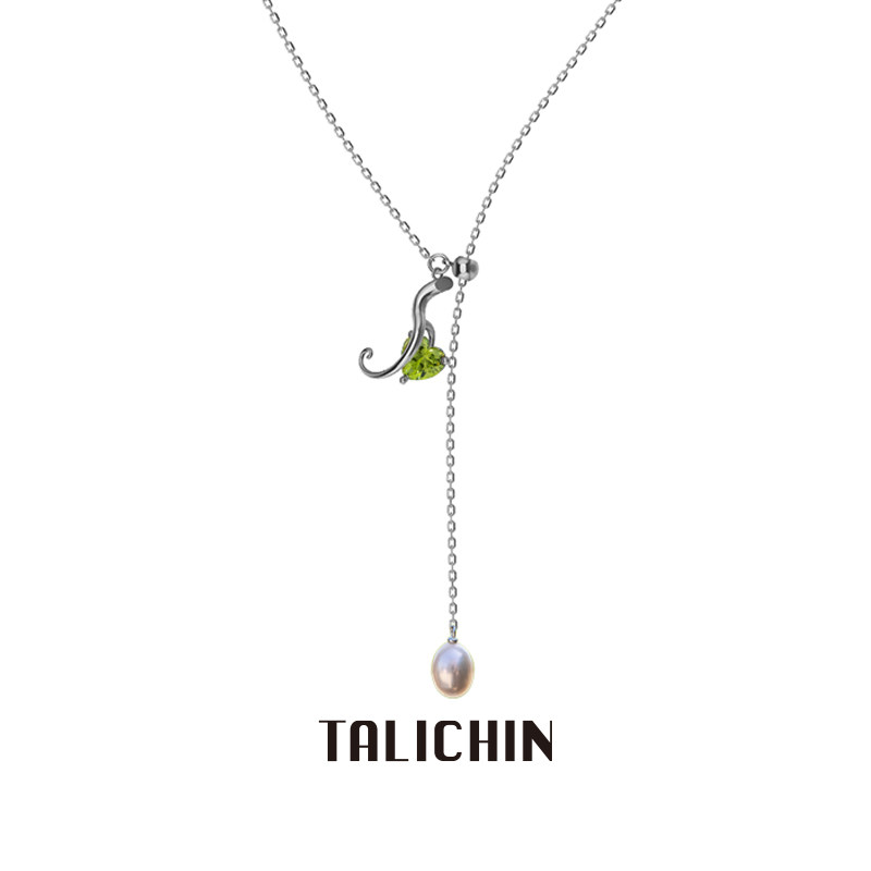 TALICHIN塔黎青FLORA系列高级感爱心项链女可调节淡水珍珠项链