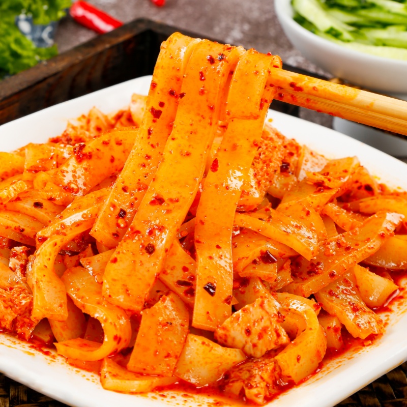 西北手工水洗酿皮600g带料包甘肃地方特色小吃手工凉皮擀面皮