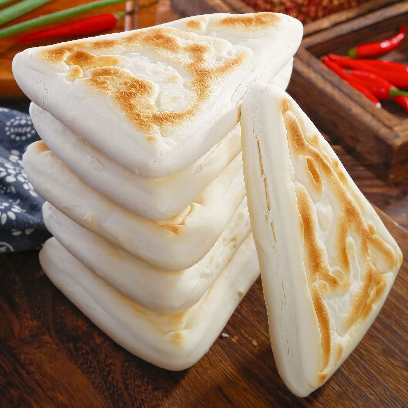 陇禾源三角饼陕西特产手工点烤饼肉夹馍菜夹馍早餐饼10个装