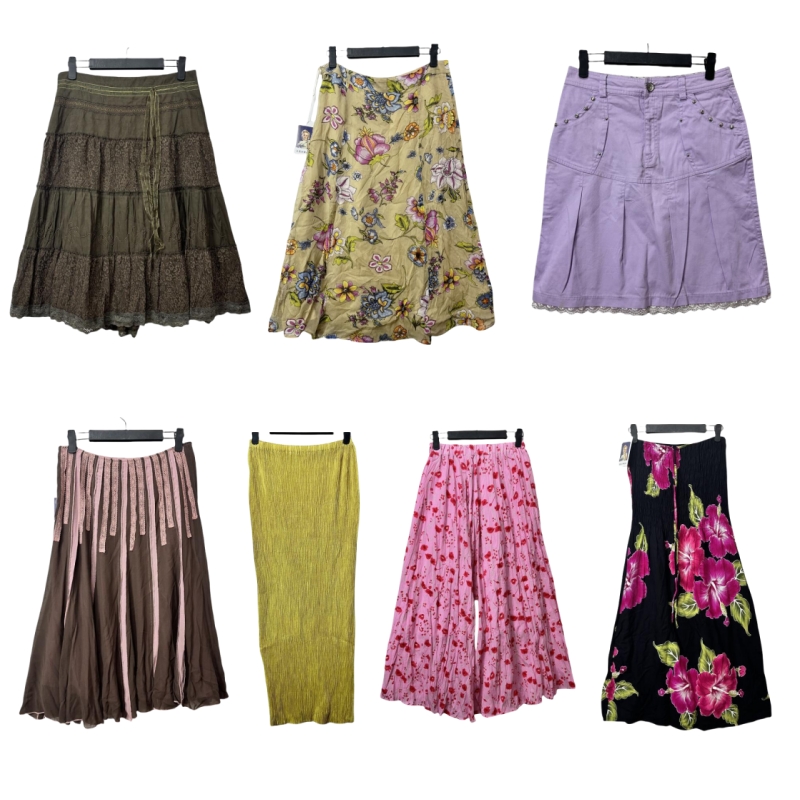 海淘美式复古雪纺拼接