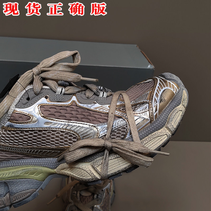 现货顶版3XXXL老爹鞋女休闲情侣增高厚底复古做旧脏脏九代运动鞋